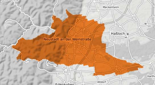 Mietspiegelkarte Neustadt an der Weinstraße